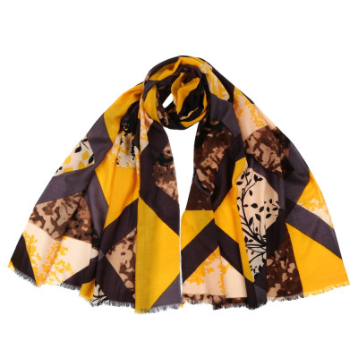 ZG15802-2 Шарф жен. 100%шерсть 30x186 Fabretti