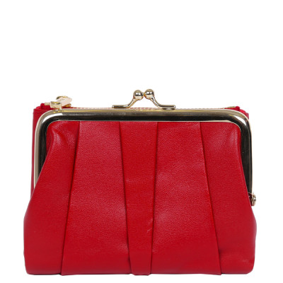 60022-red N FABRETTI Кошелек жен. нат. кожа