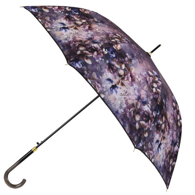 1725 Зонт-трость жен. Fabretti, сатин