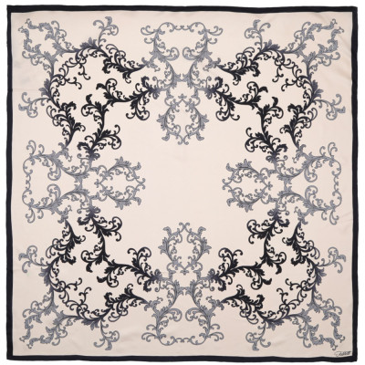 CX1617-37-6 Платок жен. 100%шелк 90x90 FABRETTI