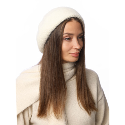 DX16-1 Fabretti Берет женский 50% шерсть 25% ангора 25% полиэстер