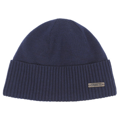 DFRG52-8f FABRETTI Шапка мужская 50% шерсть, 30% вискоза, 20% полиэстер