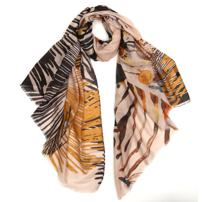 VFV0005-13 Шарф жен. 100% полиэстер 90x180 FABRETTI