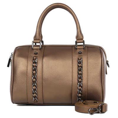 S1712B-bronze FABRETTI Сумка жен. нат. кожа