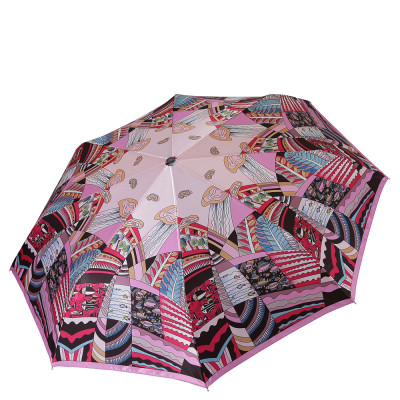 S-19114-3 Зонт жен. Fabretti, автомат, 3 сложения, сатин