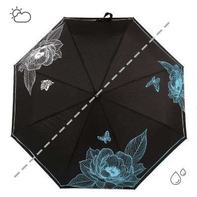 UFW4-9 Зонт жен. Fabretti, автомат, 3 сложения, эпонж