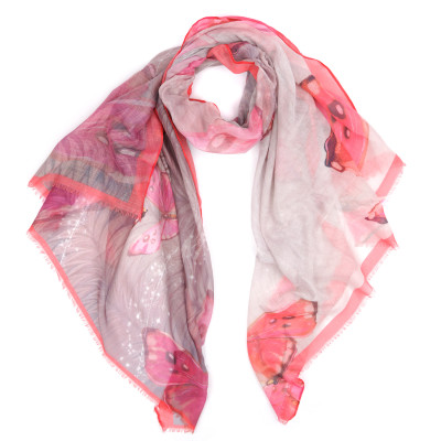 VFZ0015-4 Шарф жен. 100% полиэстер 90x180 FABRETTI