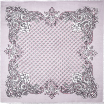 G80023-6 Платок жен. 100%мерсеризованная шерсть 92x92 FABRETTI