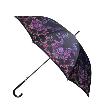 1704 Зонт-трость жен. Fabretti, сатин