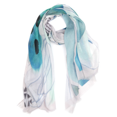 VFY0003-8 Шарф жен. 100% полиэстер 90x180 FABRETTI