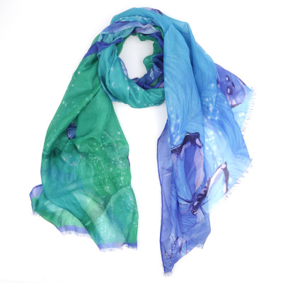 VFZ0015-11 Шарф жен. 100% полиэстер 90x180 FABRETTI