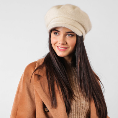 WC0030-133 Кепка жен. 30% ангора, 70% акрил разм.58 FABRETTI