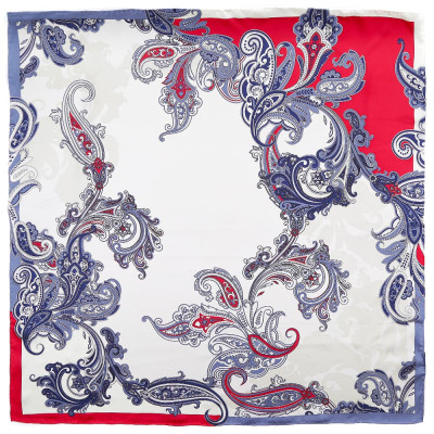 CX1718-14-1 Платок жен. 100%шелк 90x90 Leo Ventoni