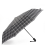 UGQ1-3 Зонт муж. FABRETTI, автомат, 3 сложения, клетка,эпонж