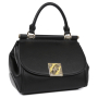 23004502-Nero LEO VENTONI Сумка жен. нат. кожа