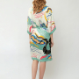 NJ2401-1 FABRETTI Платье-халат женское 100% вискоза