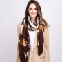 YS236-6 Шарф жен. 100%вискоза 90x180 FABRETTI