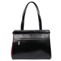 GD7625Q-black burgundy Galaday Сумка жен. нат. кожа