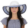GL67-4/5 white/blue FABRETTI Шляпа жен. целлюлоза