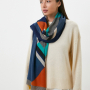 VFV0008-8 Шарф жен. 100% полиэстер 90x180 FABRETTI
