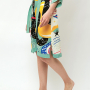 NJ2401-1 FABRETTI Платье-халат женское 100% вискоза