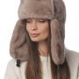 DI49-13 Fabretti Ушанка женская 100% полиэстер