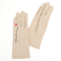 JIF62-13 FABRETTI Перчатки жен. 85% шерсть/15% эластан 
