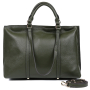 S2162-green FABRETTI Сумка жен. нат. кожа