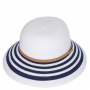 K1-4 white/blue FABRETTI Шляпа жен. целлюлоза