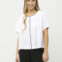 NCF101-1 FABRETTI Блуза женская 70% лён 30% вискоза