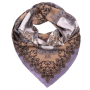 CX1718-06-1 Платок жен. 100%шелк 90x90 Fabretti