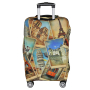 W1019-L  FABRETTI Чехол для чемодана 92%полиэстер 8%спандекс