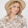 WG110-13012 FABRETTI Шляпа жен. 90% целлюлоза/10% полиэстер