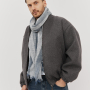 VGGI0006-9 Шарф муж. 55% хлопок, 45% полиэстер 85x185 FABRETTI