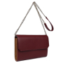 B384-burgundy FABRETTI Сумка жен. нат. кожа