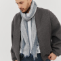 VGGI0006-9 Шарф муж. 55% хлопок, 45% полиэстер 85x185 FABRETTI