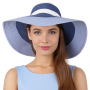 B2-5/4 blue/white FABRETTI Шляпа жен. целлюлоза