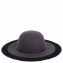HW173-gray/black Шляпа жен. 100%шерсть б/р FABRETTI